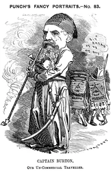 Richard Francis Burton, engelsk upptäcktsresande och orientalist, 1882