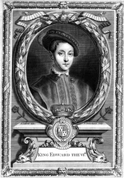 Edward VI, kung av England.