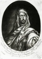 Hans excellens Hamet Ben Hamet Ben Haddu Otter, publicerad av John Lloyd, 1682 (mezzotint)