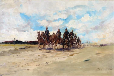 Royal Artillery, ett fältvapenlag på marschen, 1897