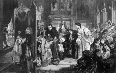 Kung James II 1633-1701 fick nyheter om prinsen av Oranges landstigning, 1890.