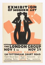 Affisch, utställning av modern konst-The London Group