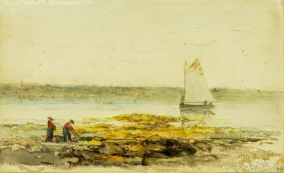 Morgon på stranden, 1892.