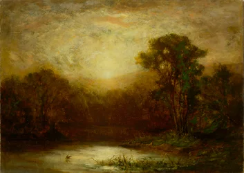 Solnedgång, ca. 1875-1880.