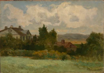 Utan titel (hus och träd)