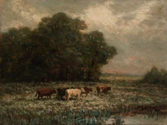 Namnlöst landskap med boskapsbete, 1897.