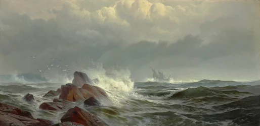 Utanför Normans ve 1872 (olja på duk)