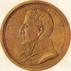 Englands store kapten Arthur Duke of Wellington - Souvenirmedalj, 1815 1910