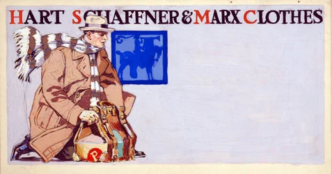 Annons för kläder från Hart, Schaffner & Marx, utgiven 1900