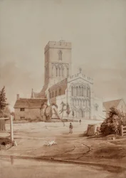 Katedral och figur