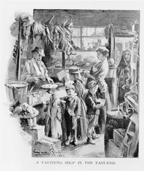 A Farthing Shop i East End, 1902