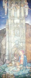 Gothic Tower (pastell på papper)