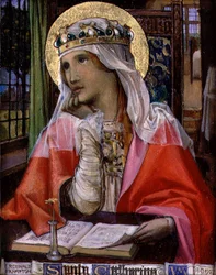 Den heliga Katarina, ca 1900 (olja på panel)