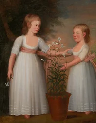 Davis-barnen Eliza Cheever Davis och John Derby Davis, 1795.