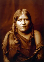 En Hopi-kvinna, indisk, ca. 1904, foto av Edward S. Curtis