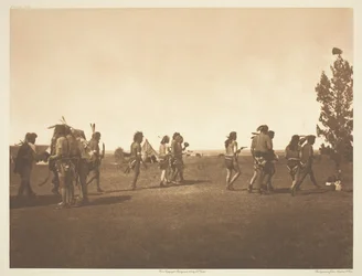Arikara Medicine Ceremony - Dance of the Fraternity, 1908.