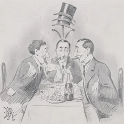 A Firad Luncheon a Trois (The Three Isaacs) 1900