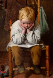 Learning by Heart (olja på pannå)