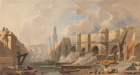 Gamla och nya London Bridge