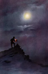 Birdie Bowers läser termometern på rampen, 6 juni 1911, 1913