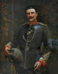 En officer i en volontärbataljon, Middlesex Regiment, 1904 ca.