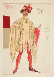 Aumerle, kostymskiss för Henry Irving