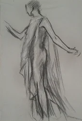Tidig figurstudie för