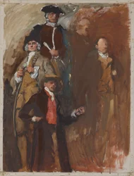Figurstudie, för The Apotheosis of Pennsylvania, Representanthusets kammare, Pennsylvania State Capitol, Harrisburg