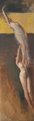 Figurstudie, för The Spirit of Light, Rotunda, Pennsylvania State Capitol, Harrisburg