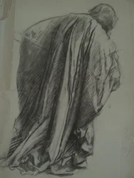 Figurstudie för Galahad i