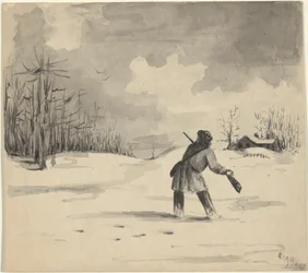 Jägare i snö