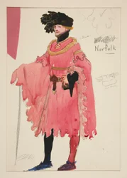 Norfolk, kostymskiss för Henry Irving