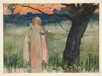 Ophelia vid bäcken - Akt IV, Scen VII, Hamlet
