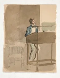 Skiss för Charles Dickens