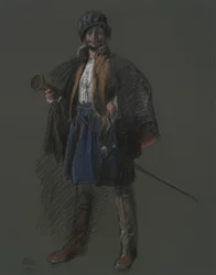 Studie för Apotheosis of Pa.: Hudson (?)