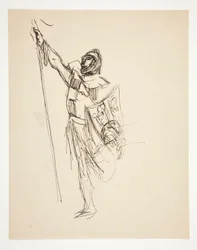 Study for Crusaders Sighting Jerusalem (oljemålning)