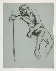 Studie för The Spirit of Vulcan, Genius of the Workers in Iron and Steel, capitol rotunda, Harrisburg, Pennsylvania