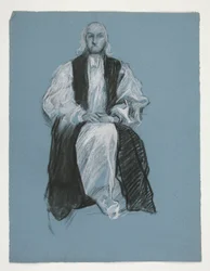 Studie för figur av biskop William White, i