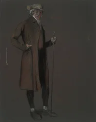 Studie för figuren John Bartram, i