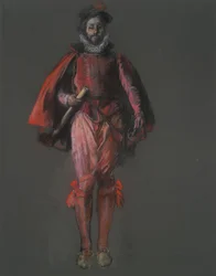 Studera för figuren Sir Walter Raleigh, i