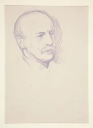 Studie, porträtt av mannens huvud, Kröning av Edward VII porträtt