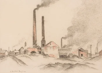 Brick Works (pastell på papper)