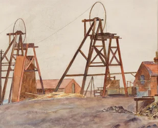 Pit wheels (akvarell på papper)