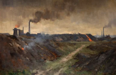 Tipping the Slag (olja på duk)