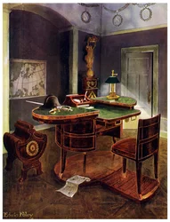Kampanjskrivbord av Napoleon I, Chateau de la Malmaison, Frankrike, 1911-1912.