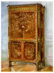 Inlagd ormolu monterad upprätt sekreterare, franska, 1911-1912.