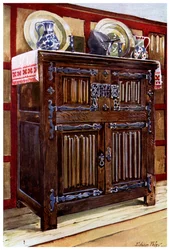 Dubbelbur i ek, 1910.