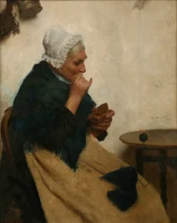En nypa snus (olja på duk)