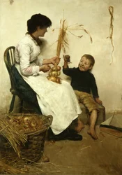 Hans första fångst, c.1888