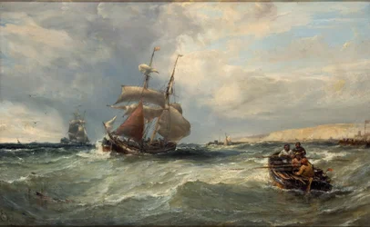 Brigantine utanför Yarmouth